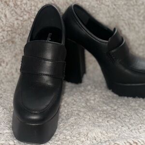 Black Platform Loafers